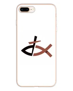 Чохол для iPhone 8 Plus з картинкою «Риба та хрест»