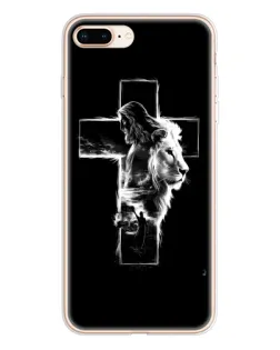 Чехол для iPhone 8 Plus с картинкой «Сияющий крест Jesus»