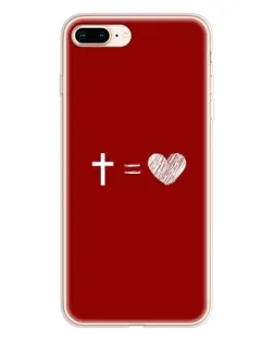 Чехол для iPhone 8 Plus с картинкой «Уравнение любви»