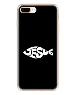 Чехол для iPhone 8 Plus с картинкой «Рыба Jesus»