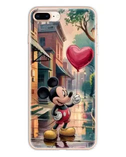 Чохол для iPhone 8 Plus з картинкою «Міккі та кулька-серце» Чохол для iPhone 8 Plus з картинкою «Міккі та кулька-серце»