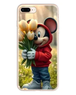 Чохол для iPhone 8 Plus з картинкою «Міккі з тюльпанами» Чохол для iPhone 8 Plus з картинкою «Міккі з тюльпанами»