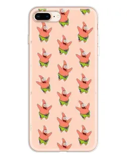 Чохол для iPhone 8 Plus з картинкою «Патрік Стар паттерн»