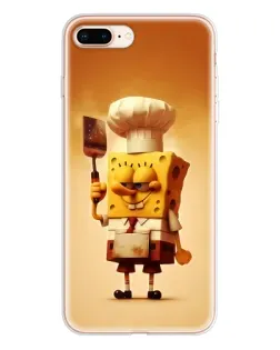 Чохол для iPhone 8 Plus з картинкою «Губка Боб кухар»