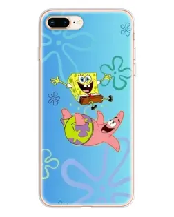 Чохол для iPhone 8 Plus з картинкою «Спанч Боб та Патрік»