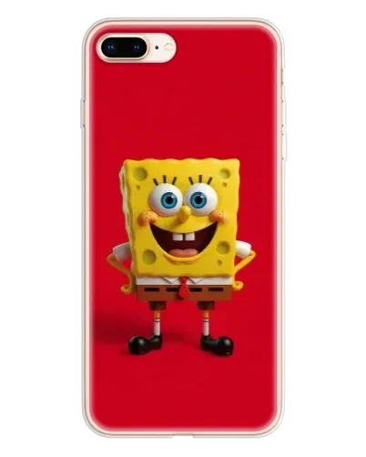 Чохол для iPhone 8 Plus з картинкою «Спанч Боб на червоному» Чохол для iPhone 8 Plus з картинкою «Спанч Боб на червоному»