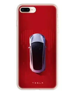Чохол для iPhone 8 Plus з картинкою «Tesla Top View»