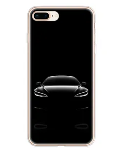 Чохол для iPhone 8 Plus з картинкою «Силует Tesla Night»