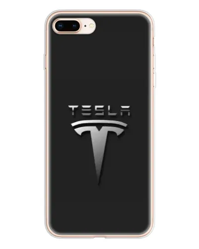 Чохол для iPhone 8 Plus з картинкою «Сталевий логотип Tesla» Чохол для iPhone 8 Plus з картинкою «Сталевий логотип Tesla»