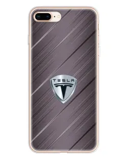 Чохол для iPhone 8 Plus з картинкою «Металева текстура Tesla»