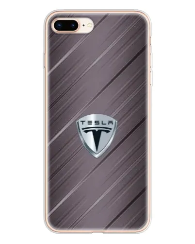 Чохол для iPhone 8 Plus з картинкою «Металева текстура Tesla» Чохол для iPhone 8 Plus з картинкою «Металева текстура Tesla»