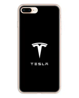 Чохол для iPhone 8 Plus з картинкою «Tesla White Logo»