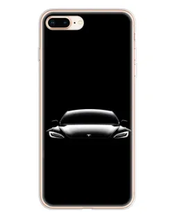 Чохол для iPhone 8 Plus з картинкою «Фари Tesla Night»