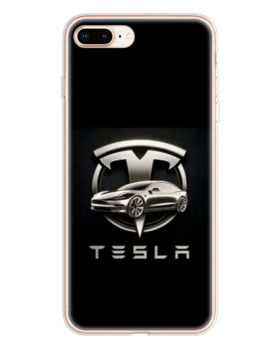 Чохол для iPhone 8 Plus з картинкою «Tesla — срібне авто» Чохол для iPhone 8 Plus з картинкою «Tesla — срібне авто»