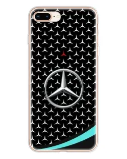 Чохол для iPhone 8 Plus з картинкою «Mercedes — бірюзовий акцент»