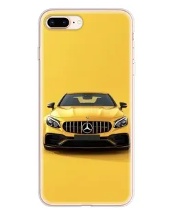 Чохол для iPhone 8 Plus з картинкою «Жовтий Mercedes GT»