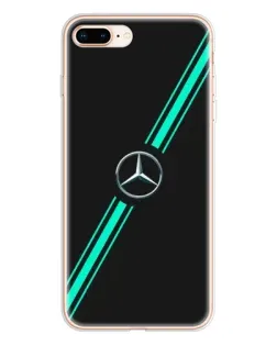 Чехол для iPhone 8 Plus с картинкой «Спортивные линии Mercedes» Чехол для iPhone 8 Plus с картинкой «Спортивные линии Mercedes»