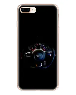 Чохол для iPhone 8 Plus з картинкою «Салон Audi — кермо»