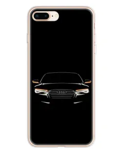Чохол для iPhone 8 Plus з картинкою «Audi — нічний контур»