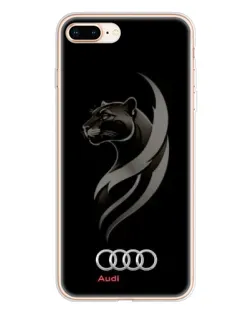 Чохол для iPhone 8 Plus з картинкою «Графіка — пантера та Audi»