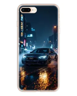 Чохол для iPhone 8 Plus з картинкою «Нічне місто та Audi»