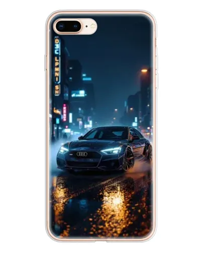 Чохол для iPhone 8 Plus з картинкою «Нічне місто та Audi» Чохол для iPhone 8 Plus з картинкою «Нічне місто та Audi»