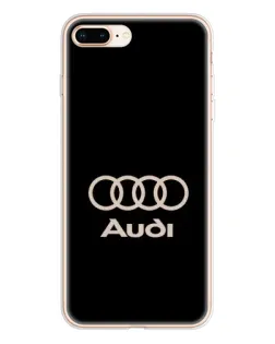 Чохол для iPhone 8 Plus з картинкою «Audi — золотий логотип»