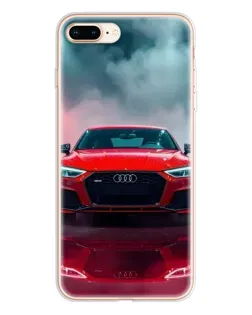 Чохол для iPhone 8 Plus з картинкою «Audi RS — червоний стиль»
