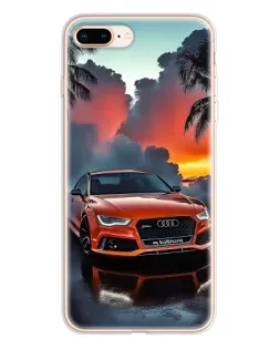 Чохол для iPhone 8 Plus з картинкою «Audi — захід сонця»