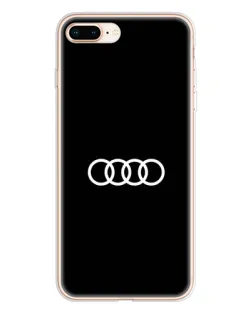 Чохол для iPhone 8 Plus з картинкою «Audi White Logo»