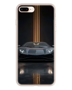 Чохол для iPhone 8 Plus з картинкою «Lamborghini золоті лінії»