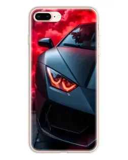 Чохол для iPhone 8 Plus з картинкою «Lamborghini червоне сяйво»