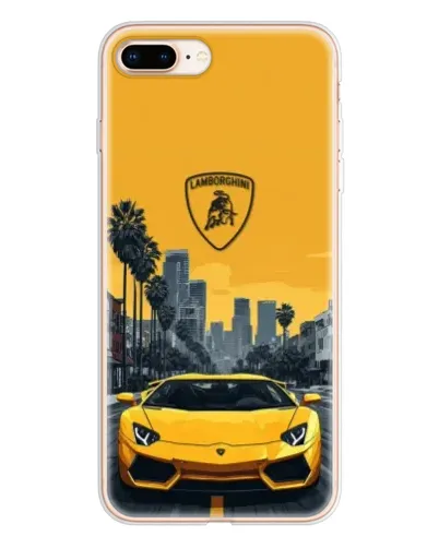 Чохол для iPhone 8 Plus з картинкою «Жовтий Lamborghini місто» Чохол для iPhone 8 Plus з картинкою «Жовтий Lamborghini місто»