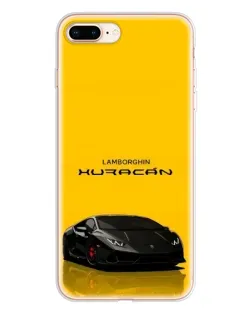 Чохол для iPhone 8 Plus з картинкою «Lamborghini Huracan чорний»