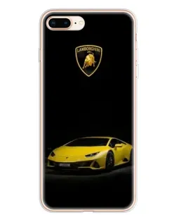 Чохол для iPhone 8 Plus з картинкою «Lamborghini жовтий акцент»