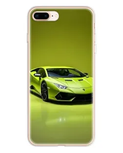 Чохол для iPhone 8 Plus з картинкою «Салатовий Lamborghini Huracan»