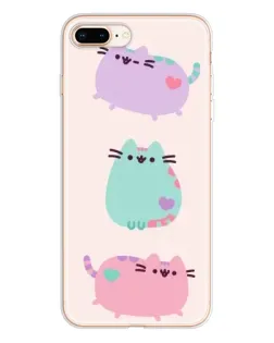 Чохол для iPhone 8 Plus з картинкою «Pusheen тріо» Чохол для iPhone 8 Plus з картинкою «Pusheen тріо»