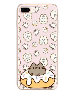 Чохол для iPhone 8 Plus з картинкою «Пушин на пончику»