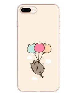 Чехол для iPhone 8 Plus с картинкой «Пушин на шариках»