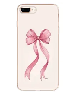 Чехол для iPhone 8 Plus с картинкой «Розовый бант»
