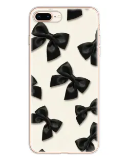 Чохол для iPhone 8 Plus з картинкою «Чорні бантики»