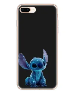 Чехол для iPhone 8 Plus с картинкой «Стич на черном»