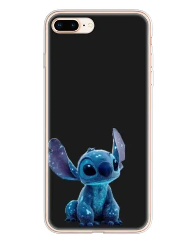 Чехол для iPhone 8 Plus с картинкой «Стич на черном»