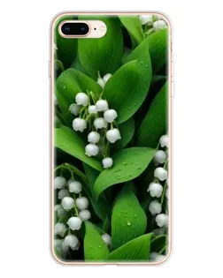 Чохол для iPhone 8 Plus з картинкою «Конвалії в зелені»
