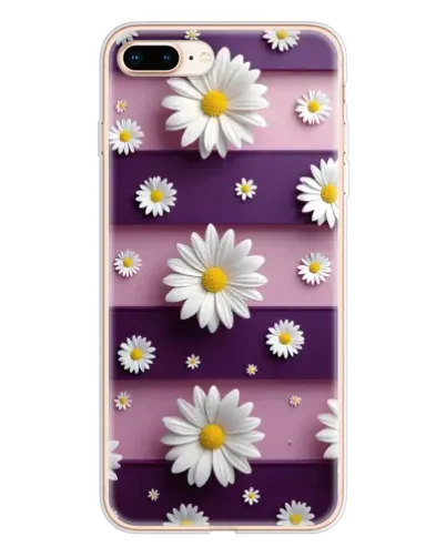Чохол для iPhone 8 Plus з картинкою «Ромашки на фіолетовому» Чохол для iPhone 8 Plus з картинкою «Ромашки на фіолетовому»