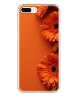 Чохол для iPhone 8 Plus з картинкою «Помаранчеві гербери»