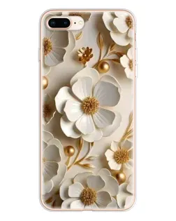 Чохол для iPhone 8 Plus з картинкою «Білі паперові квіти»