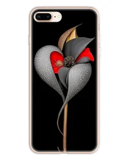 Чохол для iPhone 8 Plus з картинкою «Срібна фантазійна квітка»