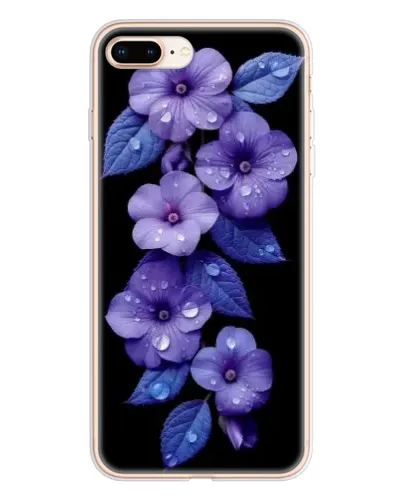 Чохол для iPhone 8 Plus з картинкою «Фіолетові квіти з росою» Чохол для iPhone 8 Plus з картинкою «Фіолетові квіти з росою»