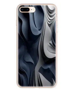 Чохол для iPhone 8 Plus з картинкою «Об'ємні сині складки»